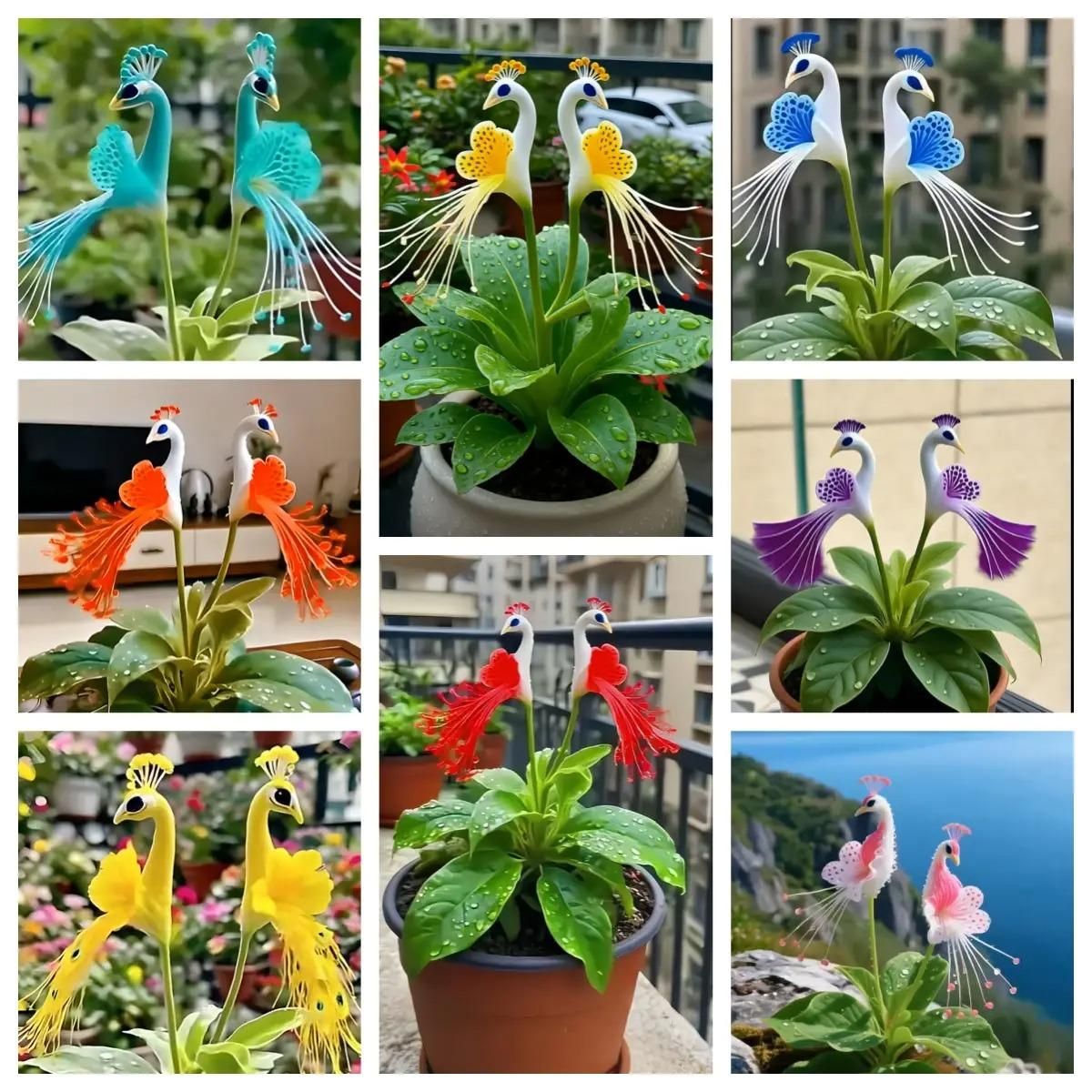 Premium Peacock Flower Seeds for Vibrant Colourful Garden Blooms
