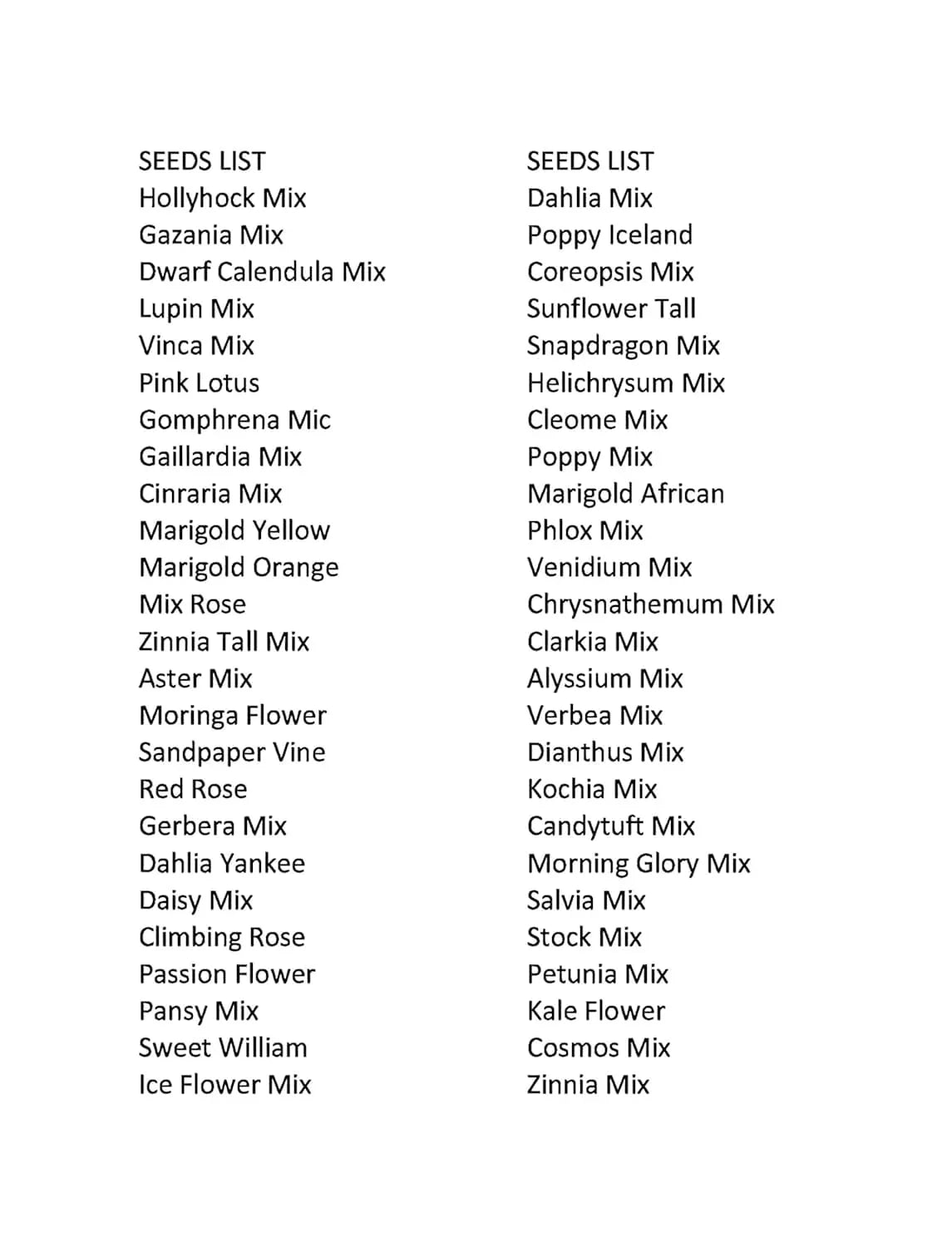 NooElec Seeds India 2200+ Seeds- All Seasons 50 Variety of Hybrid Flower Seeds Combo Pack- All Year Seeds Bank - Seeds Ville