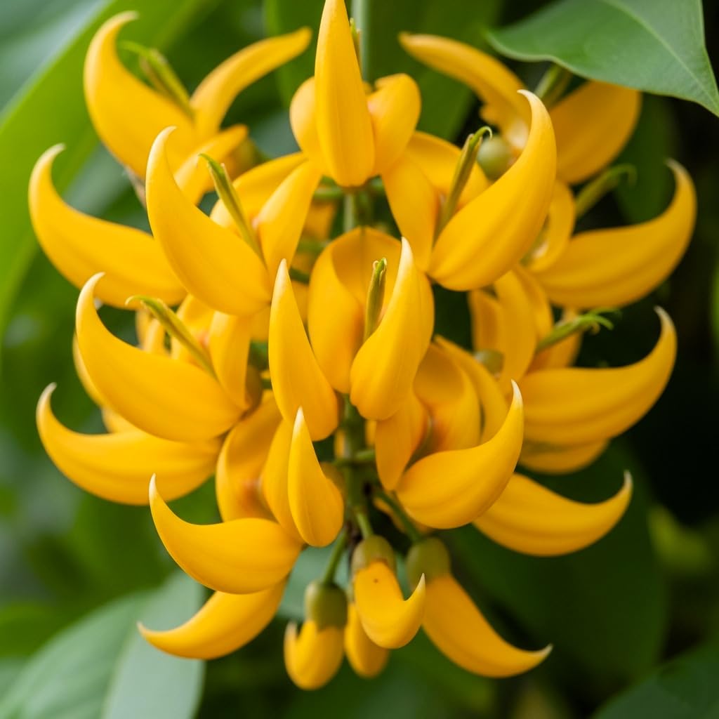 BlimBurn 50+ SEEDS- Climbing Jade Vine Flower Seeds For Home Garden, Balcony & Wall Covering | Low Maintenance & Fast Growing (GOLDEN SUNSHINE) - Seeds Ville