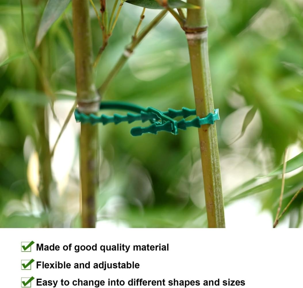 60 PCS Plant Support for Climbers Plant Support Sticks Plant Climbing Wall Clips Plant Ties Twist Tie Plant Holder Tie for Garden Accessories(17cm) - Seeds Ville