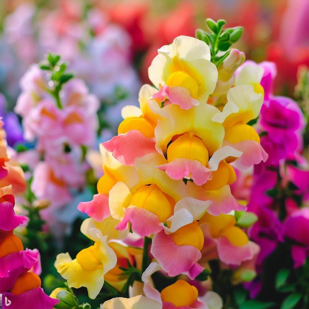 dog flower seeds Hybrid Snapdragon Antirrhinum Mix Flower Seeds - 35+ Seeds Trial Pack