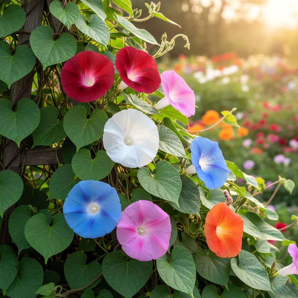 100+ Seeds - Rare Petunia Flower Seeds Pack- Heavy Bloomer Variety (BLUE & WHITE STRIPES) - Seeds Ville