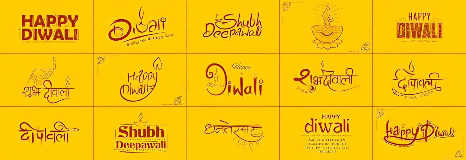 Divine Decors Tealight Candle Holder Rangoli Set for Diwali, Navratri, Indian Festival Home Decoration - Set of 6 - Seeds Ville