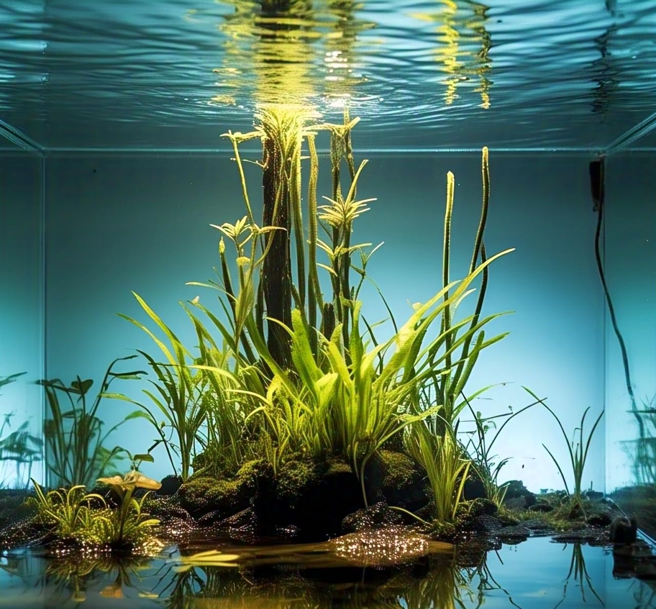 BlimBurn Aquarium Grass Plants Seeds - 120+ Hybrid Seeds for Water Gardens, Fish Tank Landscaping, Low Maintenance - Seeds Ville