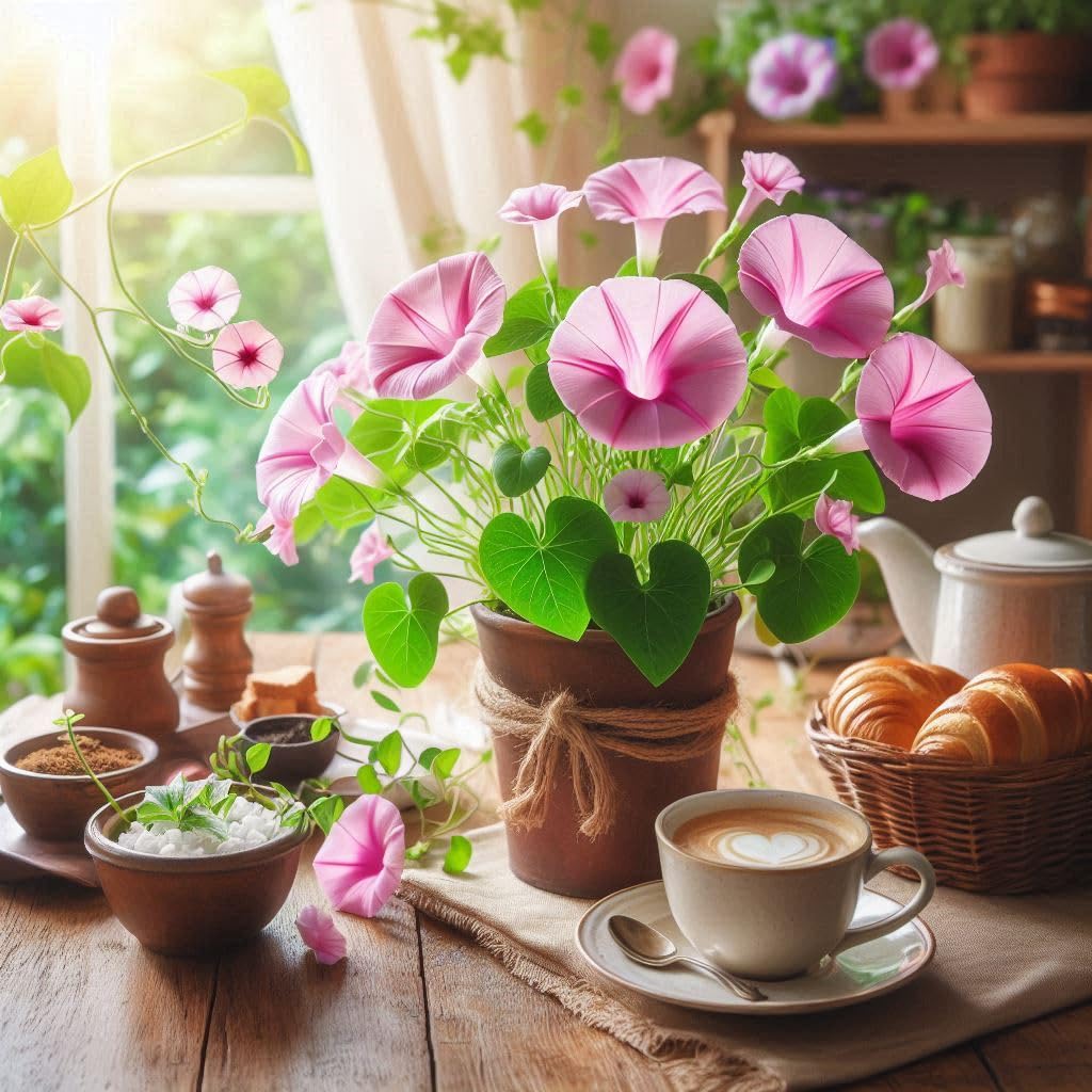 35+ SEEDS- Dwarf Morning Gloey Flower F1 Seeds For Planting (Low Maintenance) (Heavenly Blue) - Seeds Ville