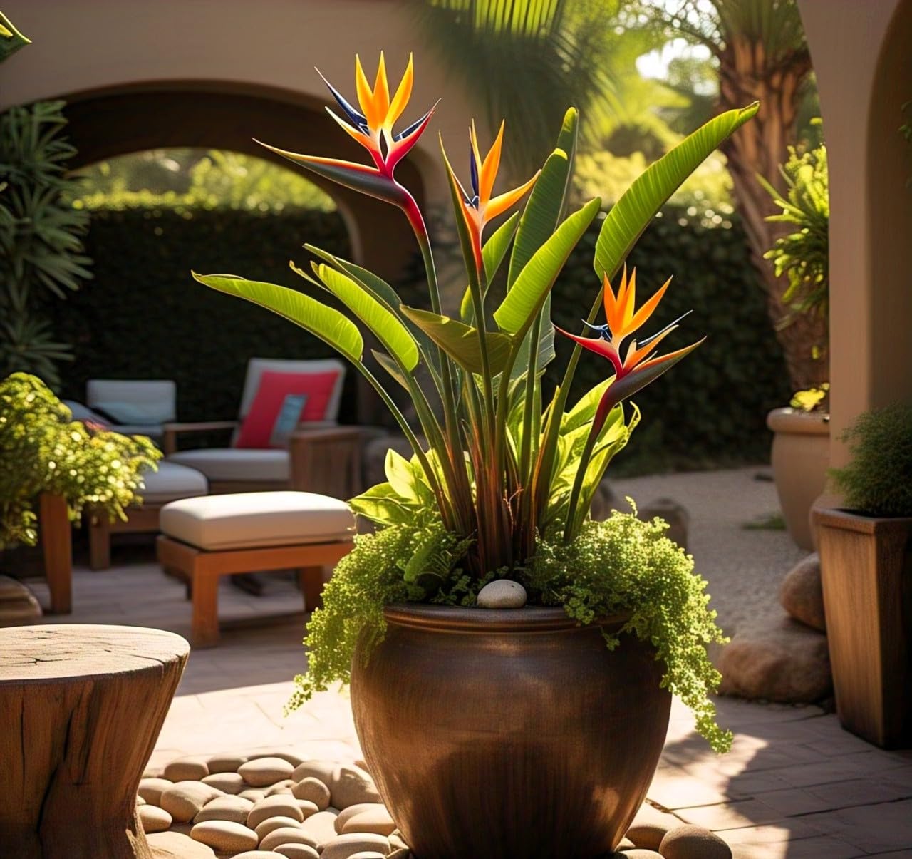 BlimBurn Hybrid Bird of Paradise Flower Seeds Pack - 50 Seeds, Vibrant Blooms All Year. Low Maintenance Plant Seeds - Seeds Ville