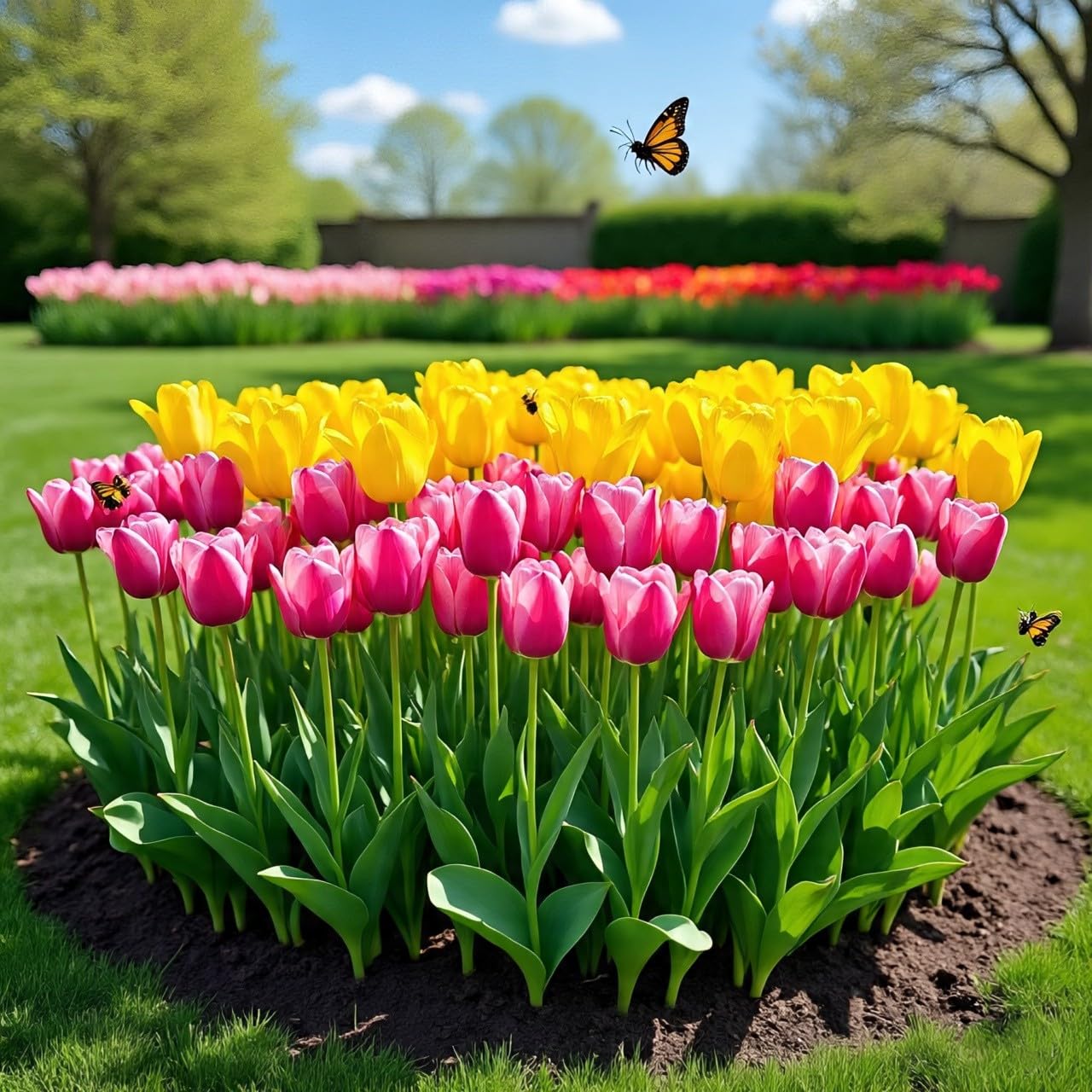 BlimBurn Hybrid Tulip Mix Flower Seeds - 50+ Seeds, Easy to Grow & Care, Suitable for All India Climates - Seeds Ville