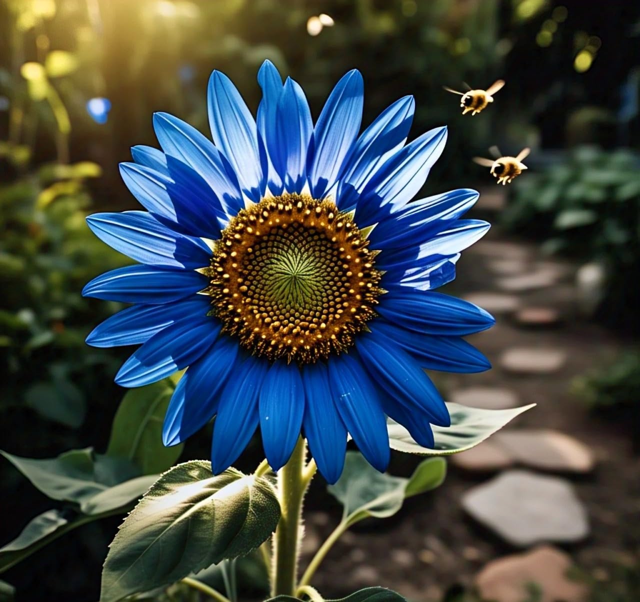 BlimBurn Sunflower Seeds Mix Pack 500+ Colorful Varieties of Sunflower Seeds to Plant - 2-10 ft Tall Plants, Pollinator Friendly, Easy to Grow, High Germination - Seeds Ville