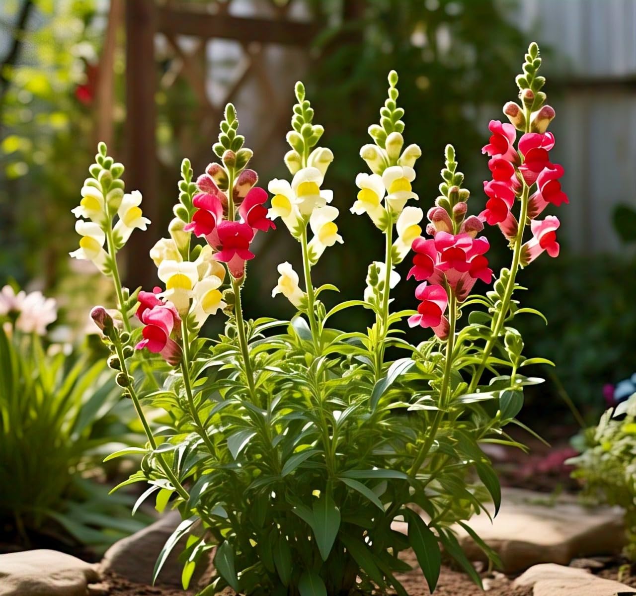 BlimBurn Snapdragons Flower Seeds for Indoor & Outdoor - 50 Seeds, Hybrid, Easy to Grow, All Season Blooming - Seeds Ville
