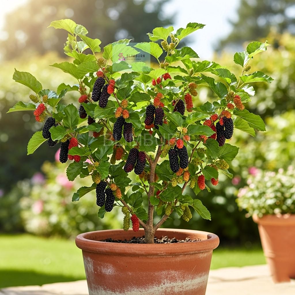 Exotic Dwarf Fruit Seeds Combo - 60 Seeds Total (20x Mulberry, 20x Blueberry, 20x Strawberry) | All Season, Easy to Grow for Balcony, Indoor, and Outdoor Home Garden in India - Seeds Ville