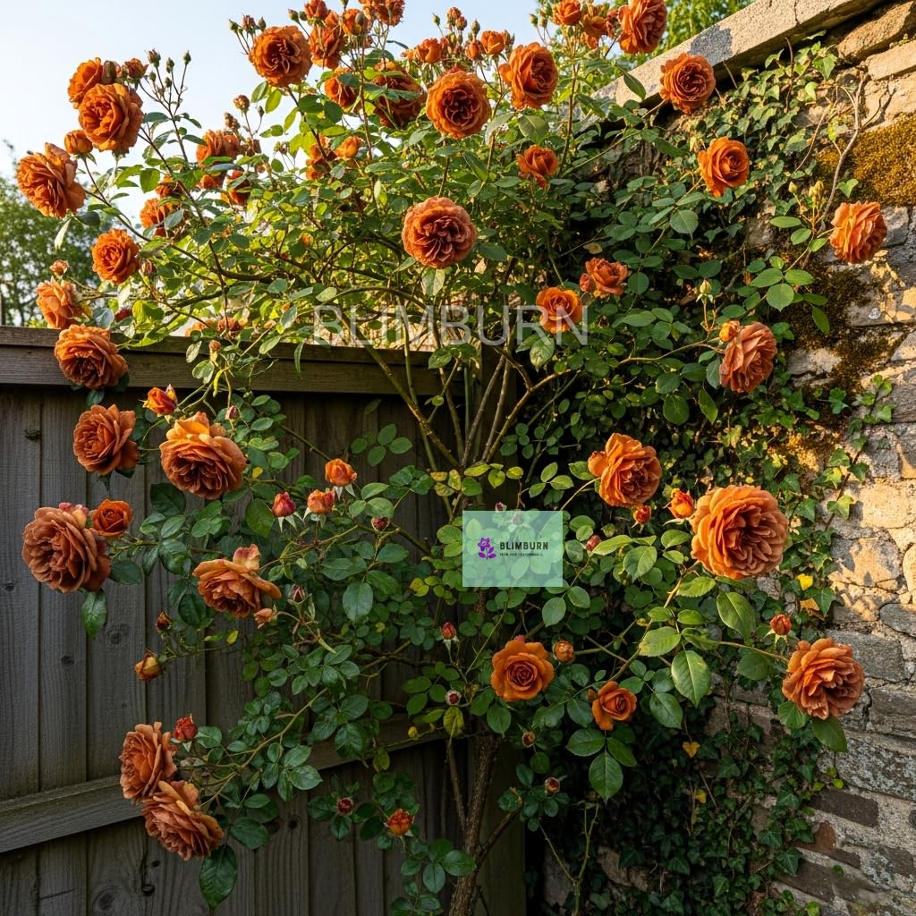 BlimBurn® Climbing Rose Imported Flower Seeds for Home and Kitchen Gardening Pack of 100+ Seeds. (BROWN) - Seeds Ville