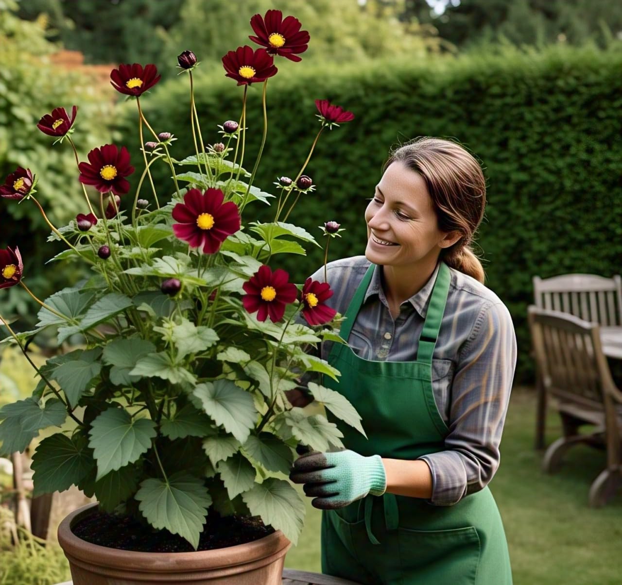 35+ SEEDS- Heavy Bloomer Chocolate Cosmos Flower Seeds For Planting. - Seeds Ville