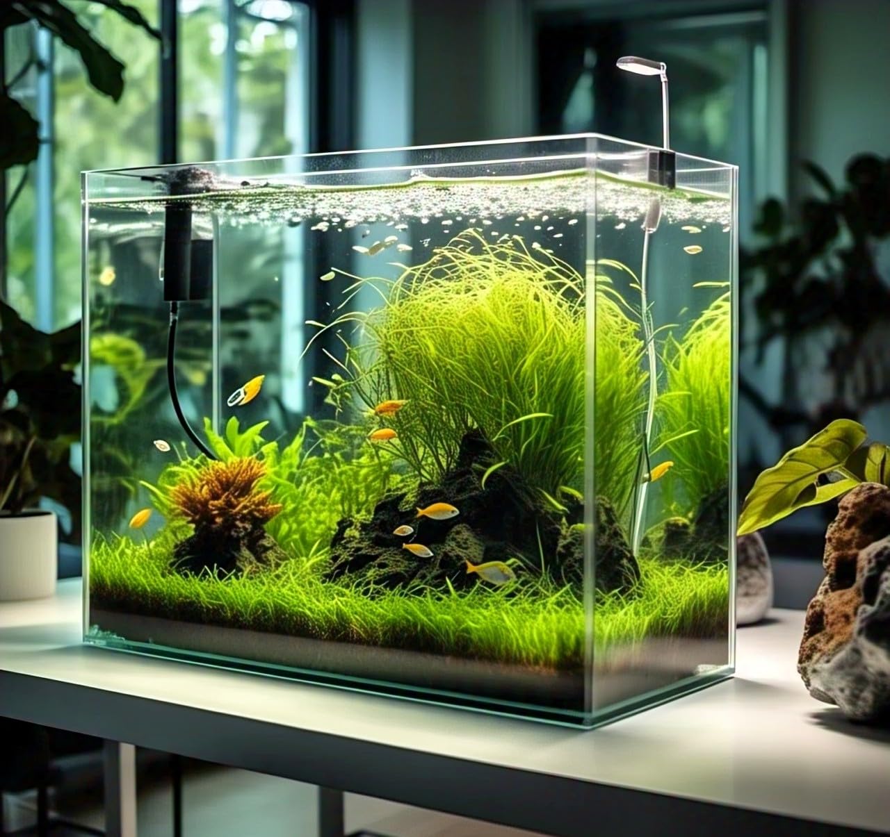 Aquatic Delight - 120 Fish Friendly Aquarium Grass Seeds, Year-Round Growth (BLUE) - Seeds Ville