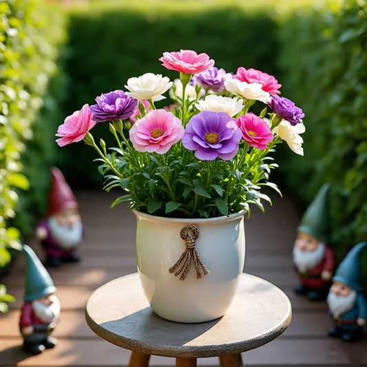 Dwarf Lisianthus Flower Seeds Mix by BlimBurn - 70 Seeds, Perfect for Indian Climate, Long Lasting Beauty - Seeds Ville