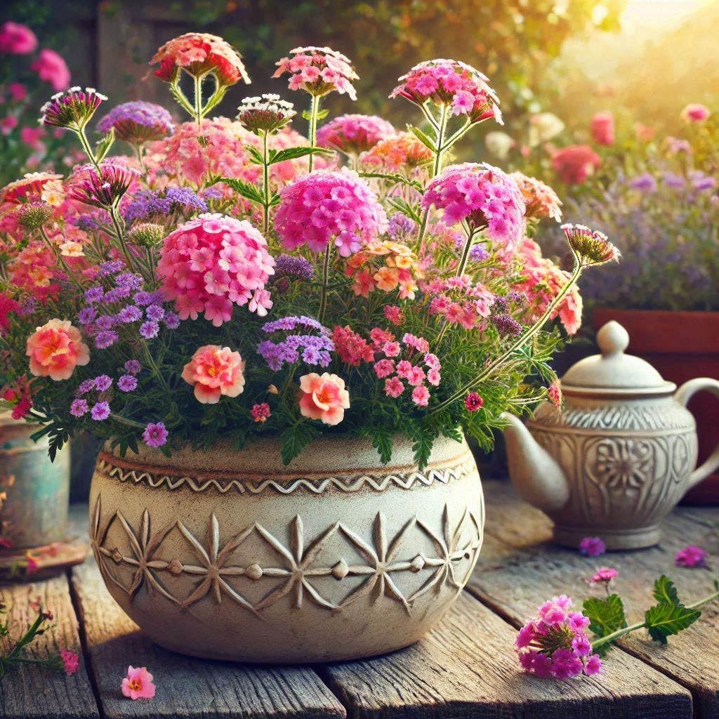 NooElec Seeds India 50+ SEEDS- Hybrid Flower Seeds For Planting - All Year Growing Hybrid Flower Seeds (Verbena Mix Hybrid) - Seeds Ville