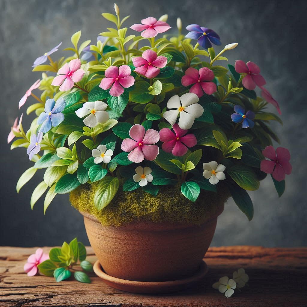 NooElec Seeds India 50+ SEEDS- Heavy Bloomer Hybrid Vinca Mix Periwinkle Flower Seeds For Planting- Grow Year Round. - Seeds Ville