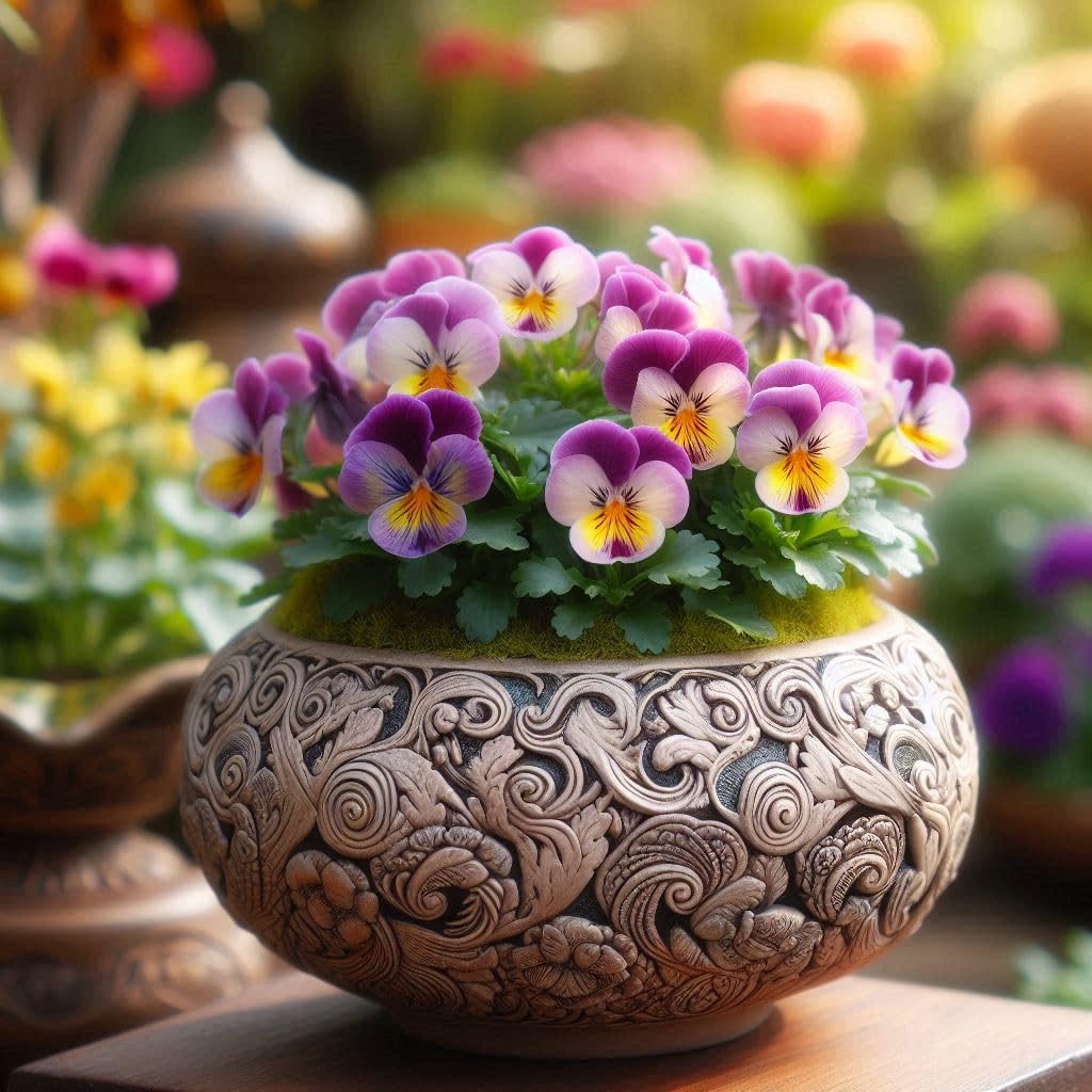 50+ SEEDS- Hybrid Dwarf Pansy Mix Flower Seeds For Planting- Grow Indoor & Outdoor. - Seeds Ville