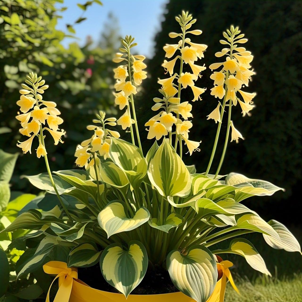 BlimBurn : All Seasons : 60 Hosta Flower Seeds, Hybrid, Grow Year-Round, Low Maintenance, Easy Grow - Other Names- Plantain Lily, Funkia, फंकिया, प्लांटन लीली (ALL IN ONE (MIX)) - Seeds Ville