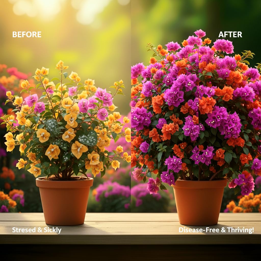 Bougainvillea Plant Food for Vibrant 3X More Flowers | Fast Growth, Disease Protection & Stronger Roots Formula (1 KG) - Seeds Ville