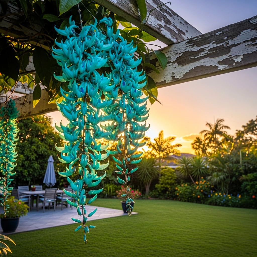 BlimBurn 50+ SEEDS- Climbing Jade Vine Flower Seeds For Home Garden, Balcony & Wall Covering | Low Maintenance & Fast Growing (COSMIC MIX) - Seeds Ville