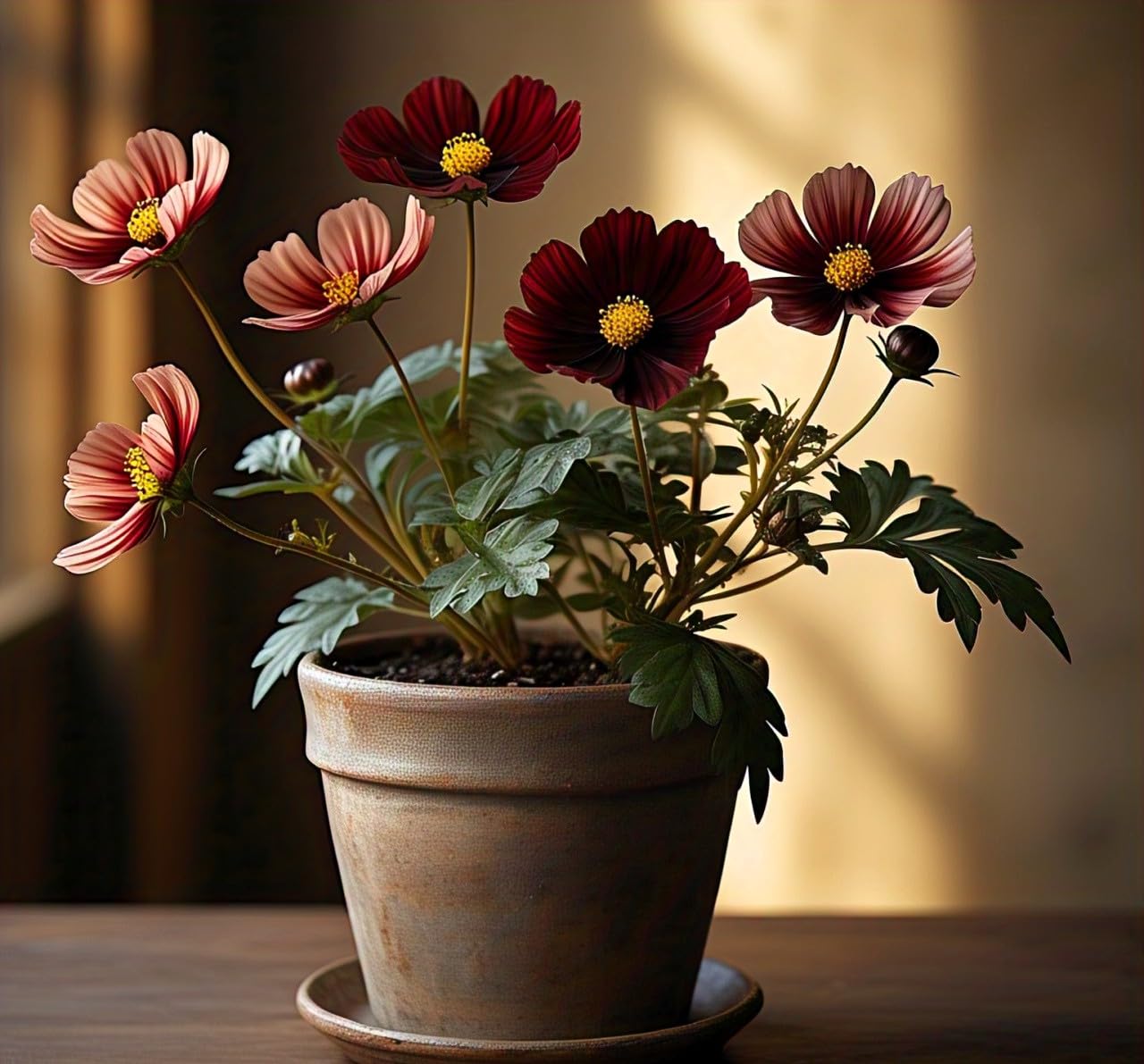 50+ SEEDS Heavy Bloomer Chocolate COSMOS Flower Hybrid Seeds. Grow year Round. Low Maintenance Plant Seeds. - Seeds Ville