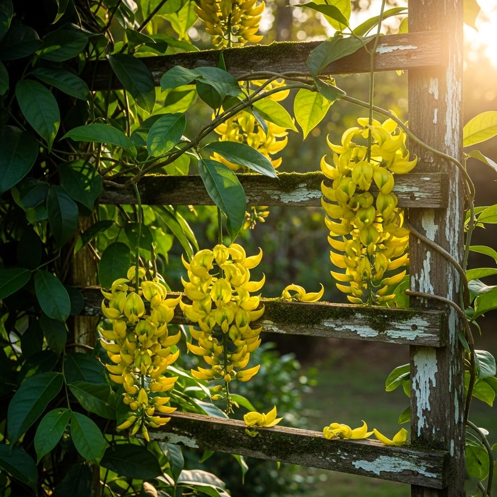 BlimBurn 50+ SEEDS- Climbing Jade Vine Flower Seeds For Home Garden, Balcony & Wall Covering | Low Maintenance & Fast Growing (GOLDEN SUNSHINE) - Seeds Ville