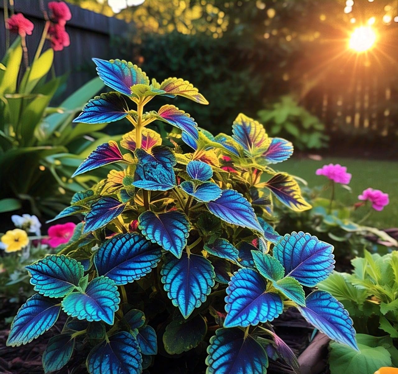 60+ Seeds- All Seasons Blue Mini Coleus Plant Seeds For Home Garden- Grow Indoor & Outdoor. - Seeds Ville