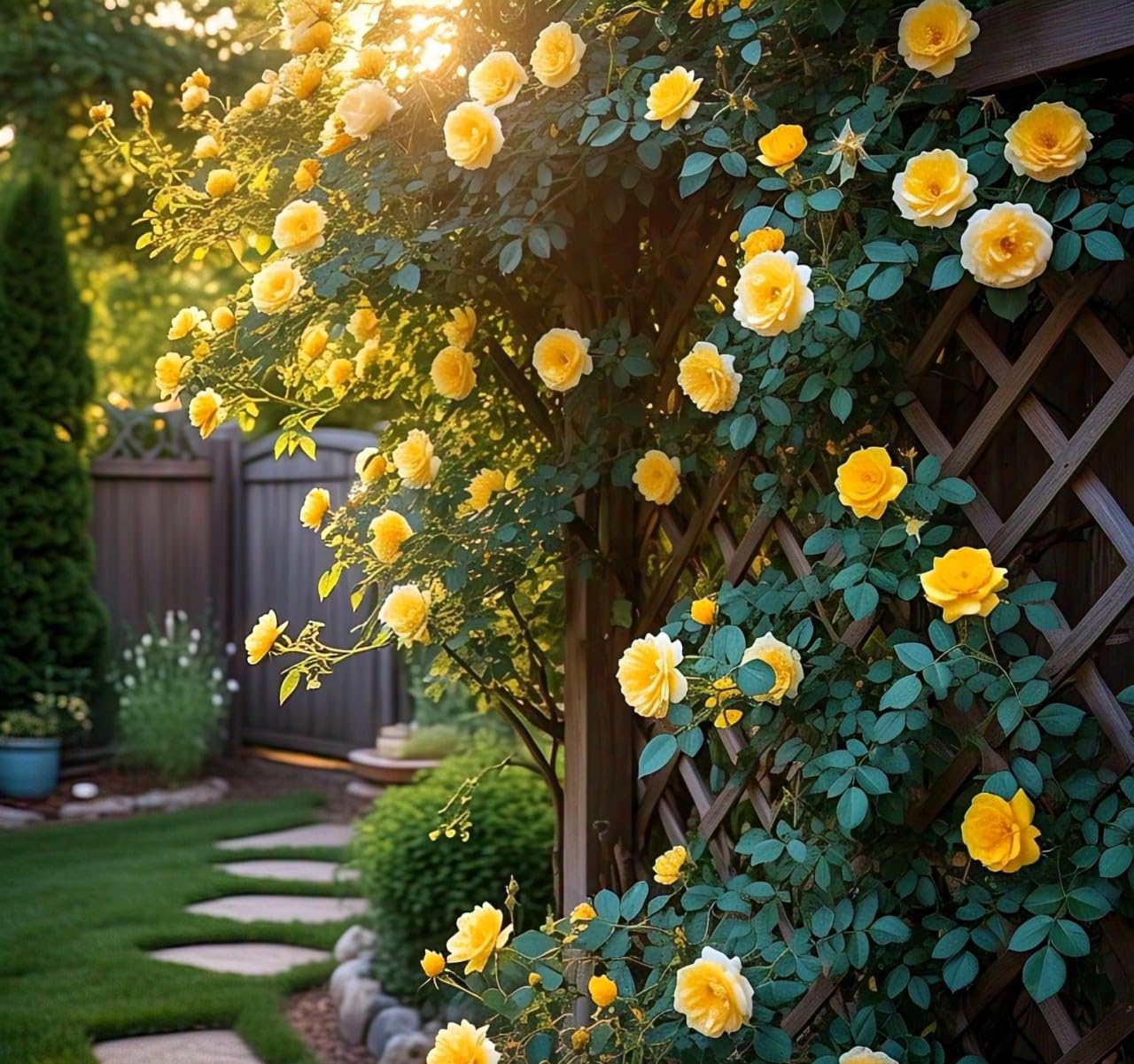 BlimBurn® Climbing Rose Imported Flower Seeds for Home and Kitchen Gardening Pack of 100+ Seeds. (BROWN) - Seeds Ville