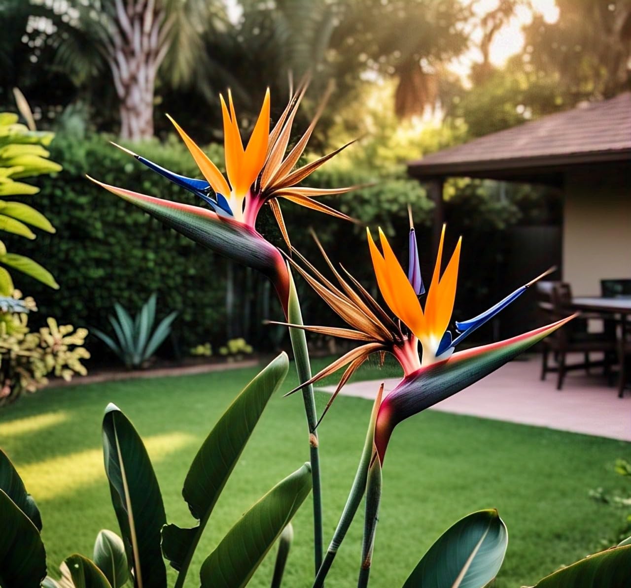 BlimBurn Hybrid Bird of Paradise Flower Seeds Pack - 50 Seeds, Vibrant Blooms All Year. Low Maintenance Plant Seeds - Seeds Ville