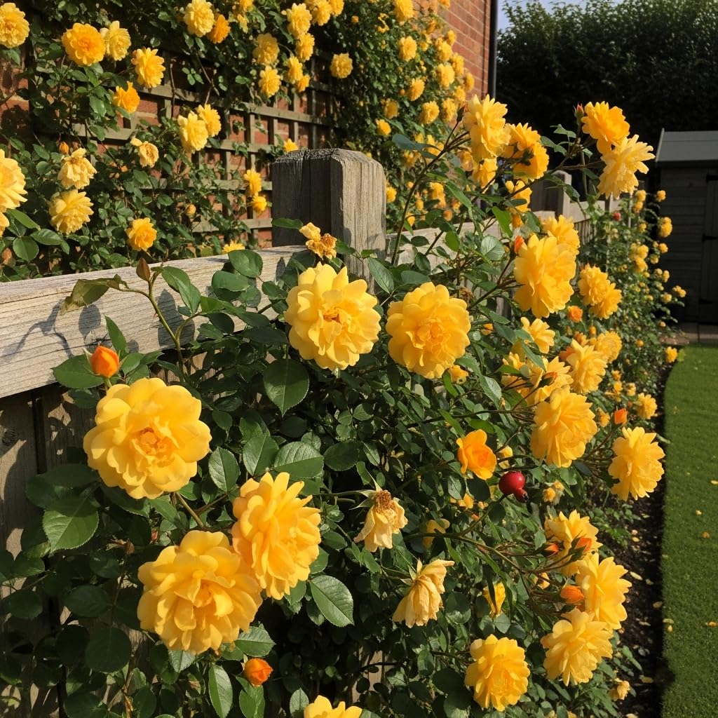 BlimBurn® Climbing Rose Imported Flower Seeds for Home and Kitchen Gardening Pack of 100+ Seeds. (BROWN) - Seeds Ville