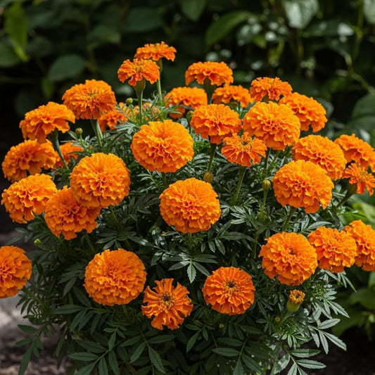 Blimburn Heavy Bloomer French Marigold Hybrid Flower Seeds - 100+ Seeds Pack - Seeds Ville