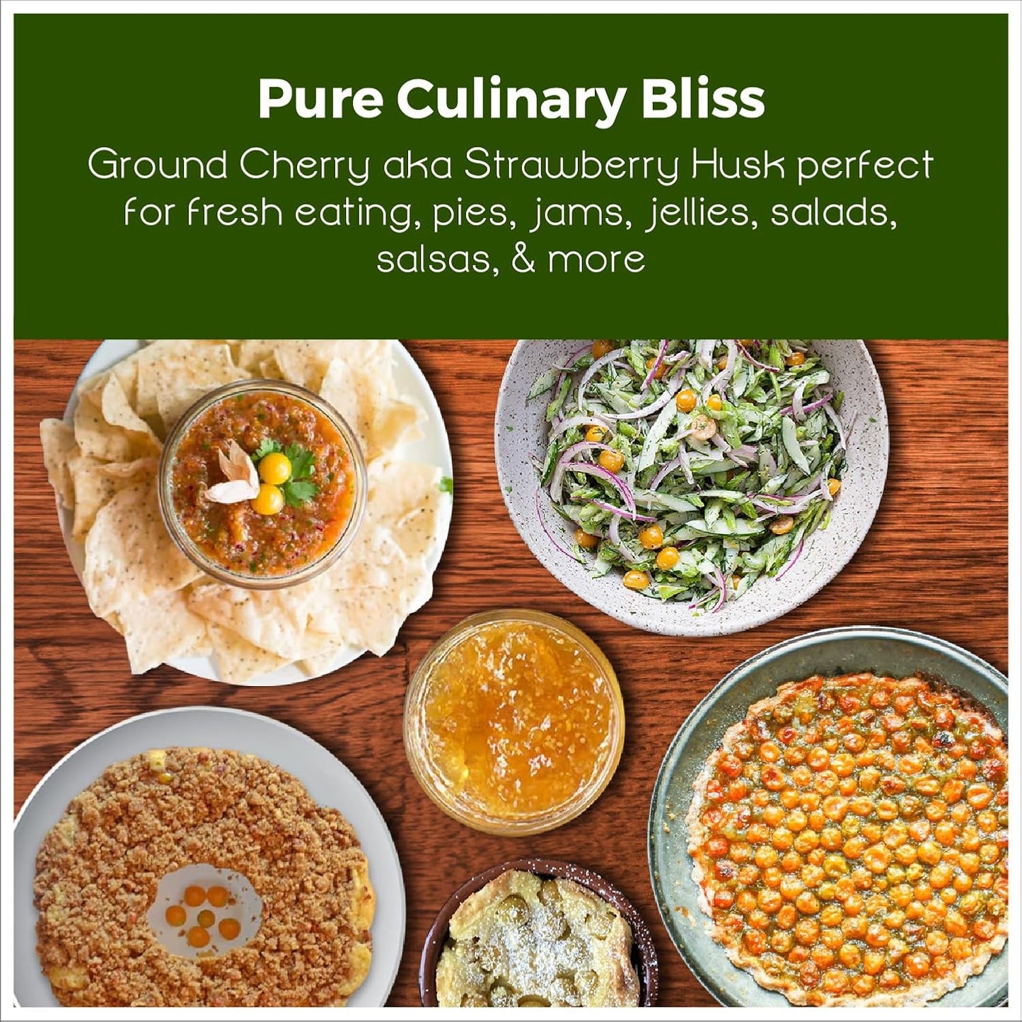 50 seeds Ground Cherry aka Strawberry Husk Tomato Physalis Pruinosa Tomatillo - Seeds Ville