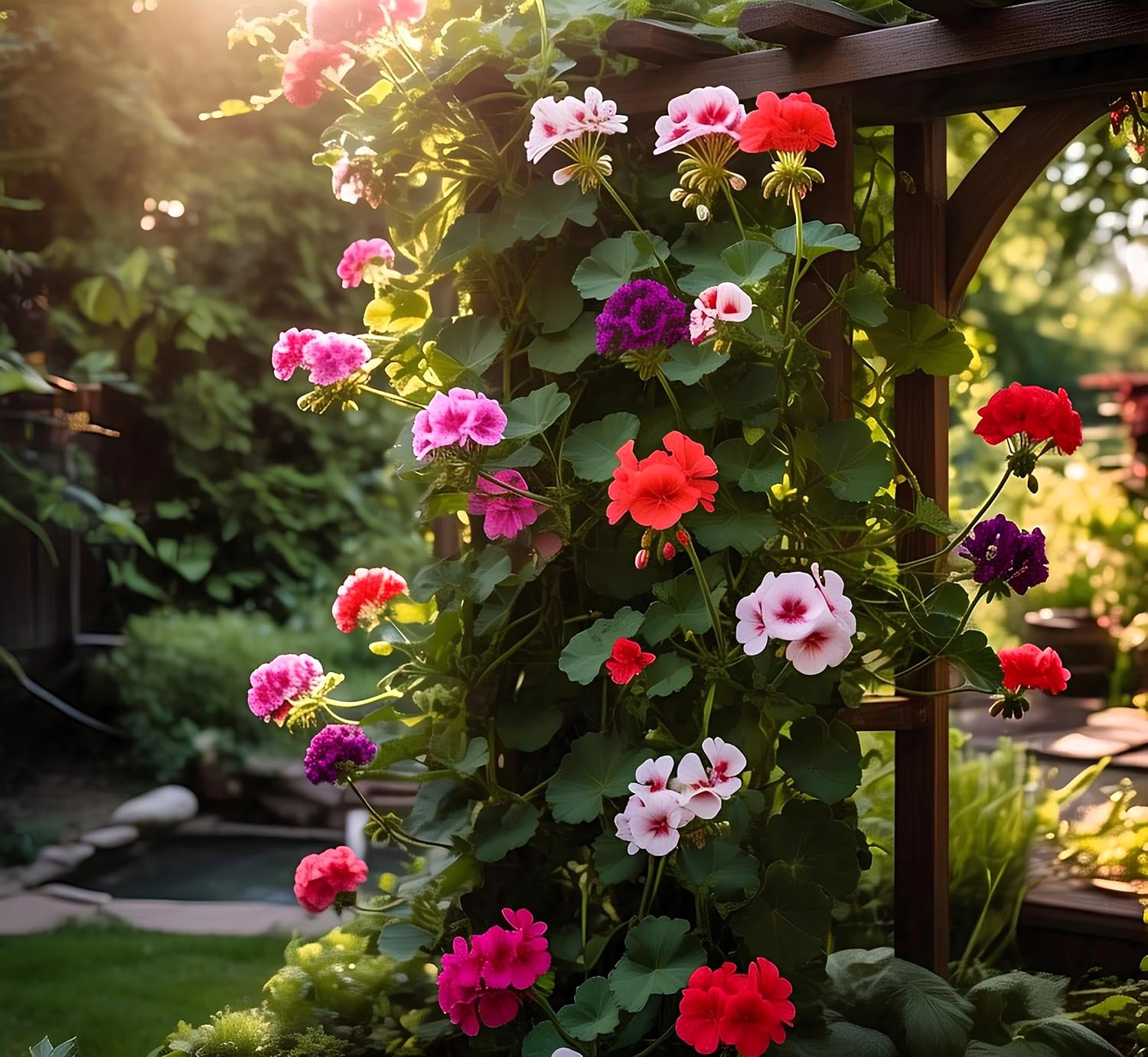 Geranium Climbing Flower Seeds - 50+ Pcs, Rare Variety, Blooms in Every Season - Seeds Ville