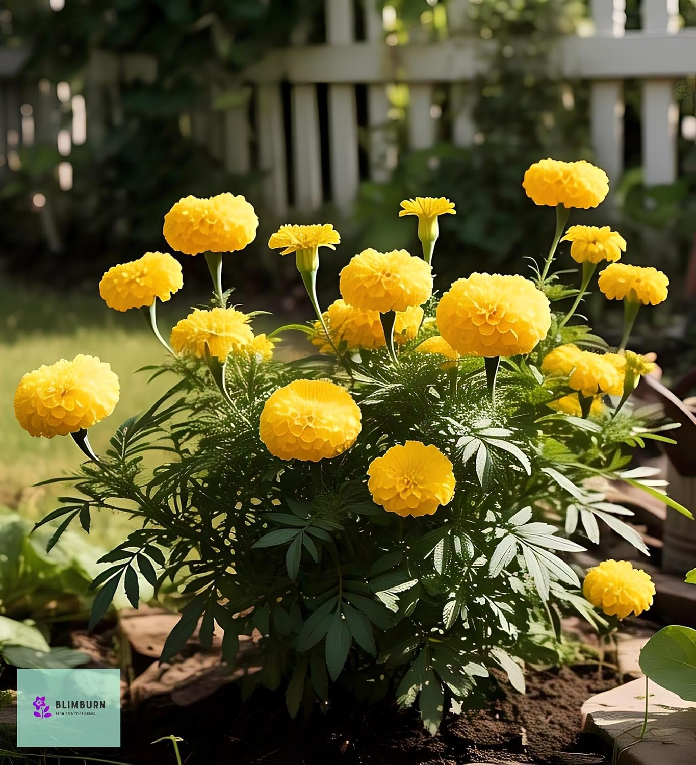 Yellow Marigold Hybrid Flower Seeds (50 Pcs), Grow All India, Indoor/Outdoor, Easy Grow & Low Maintenance, All Season Flowering - Seeds Ville