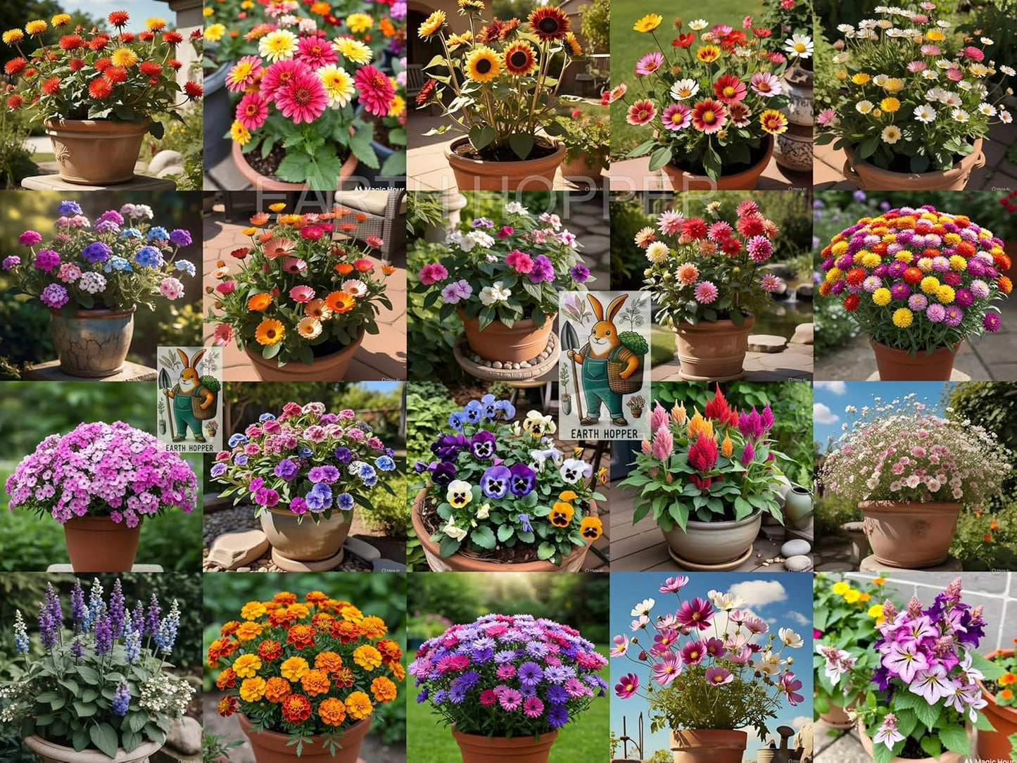 SOUTH INDIA India 15 Varieties Winter Flower Seeds Combo-Low Maintenance Hybrid Flower Seed Combo Pack- All Year Flower Seeds Supply - Seeds Ville