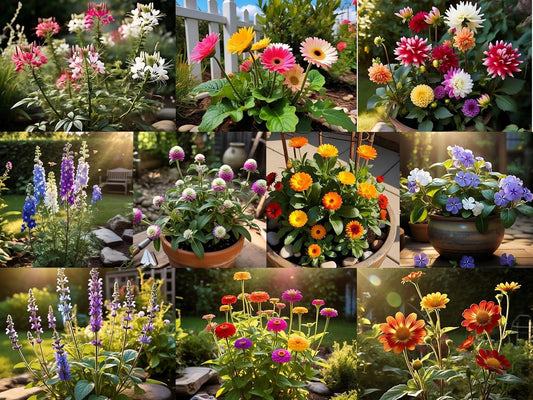 BlimBurn South India April-May Sowing Hybrid Flower Seeds Combo Pack- 10 Variety (500+ Seeds Pack) - Seeds Ville