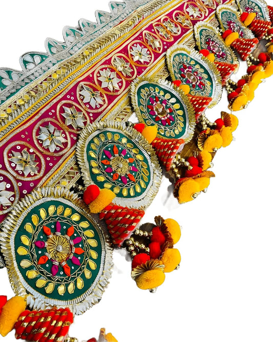Hand Crafted Gota Toran for Festival Home Decoration. Assorted - Seeds Ville