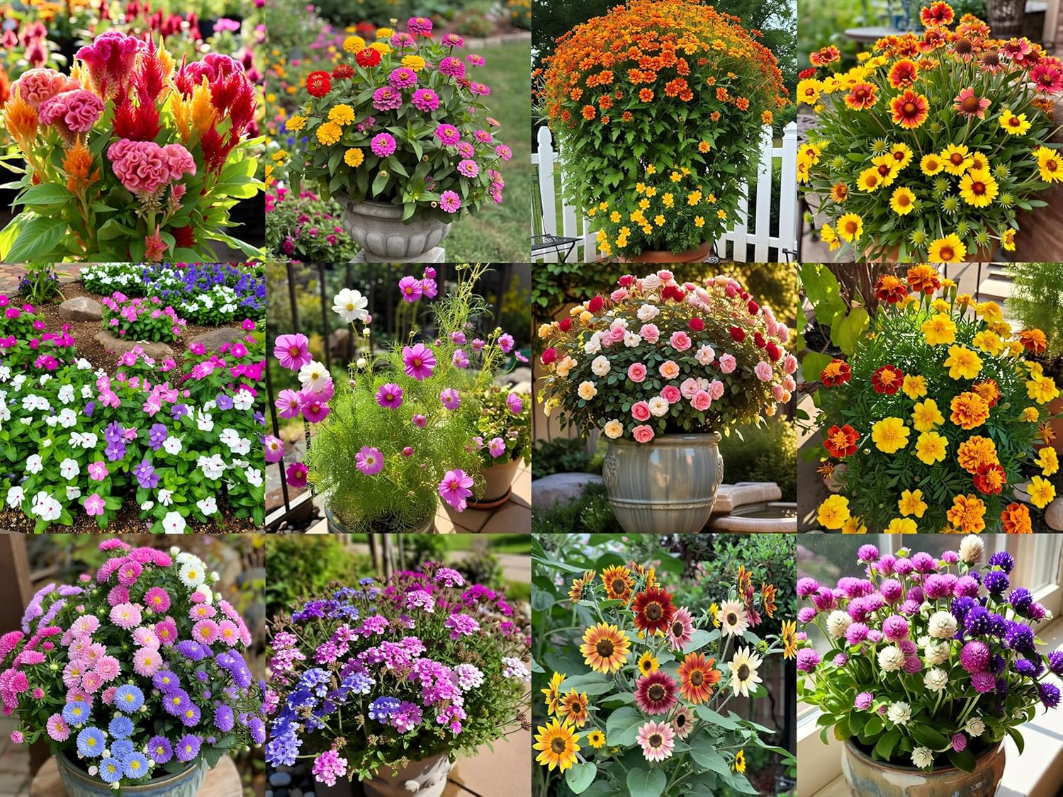 12-in-1 Summer Flower Rare Hybrid Seeds Collection: Easy to Grow, Low Maintenance, Suitable for All Indian Regions - Seeds Ville