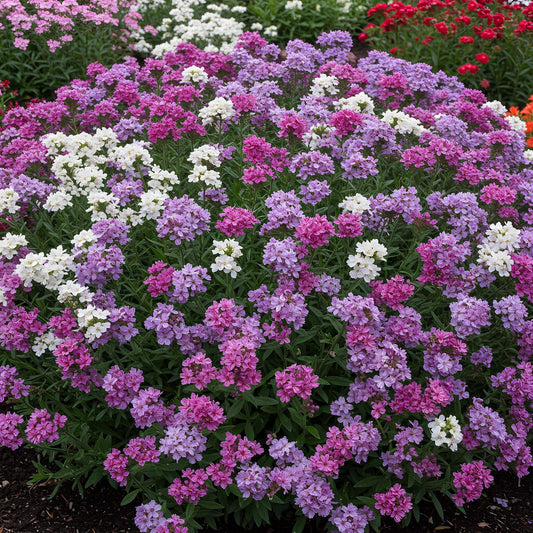 Staice Hybrid Mix Flower Seeds Pack - 50 Seeds, All Year Round Blooming, Easy Grow & Care - Seeds Ville