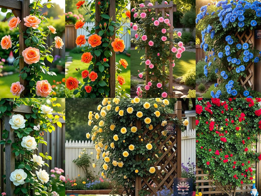 160+ SEEDS- Climbing Rose Mix Flower Seeds Pack - Hybrid, Year-Round Blooms, Minimal Care - Seeds Ville