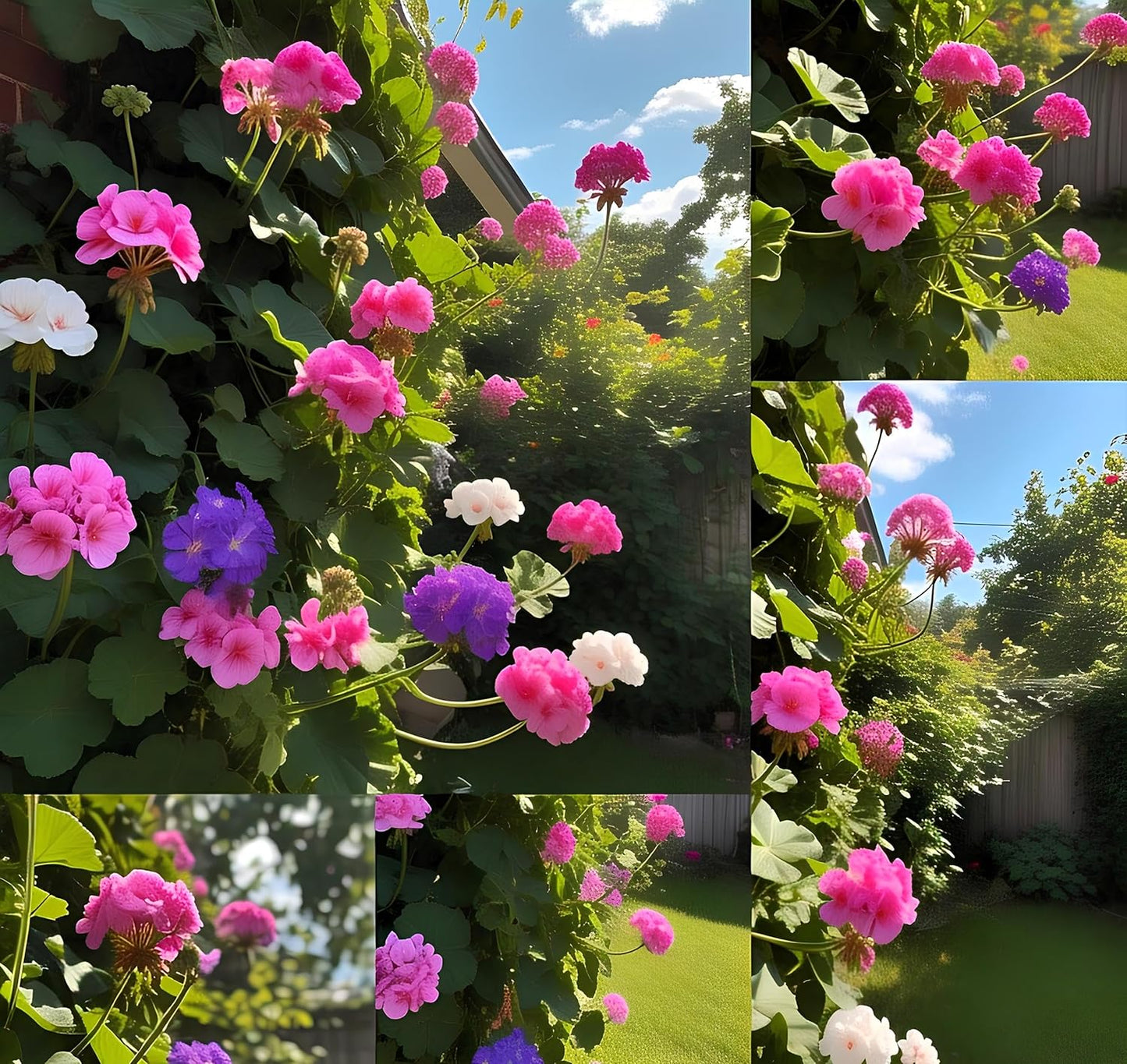 Geranium Climbing Flower Seeds - 50+ Pcs, Rare Variety, Blooms in Every Season - Seeds Ville