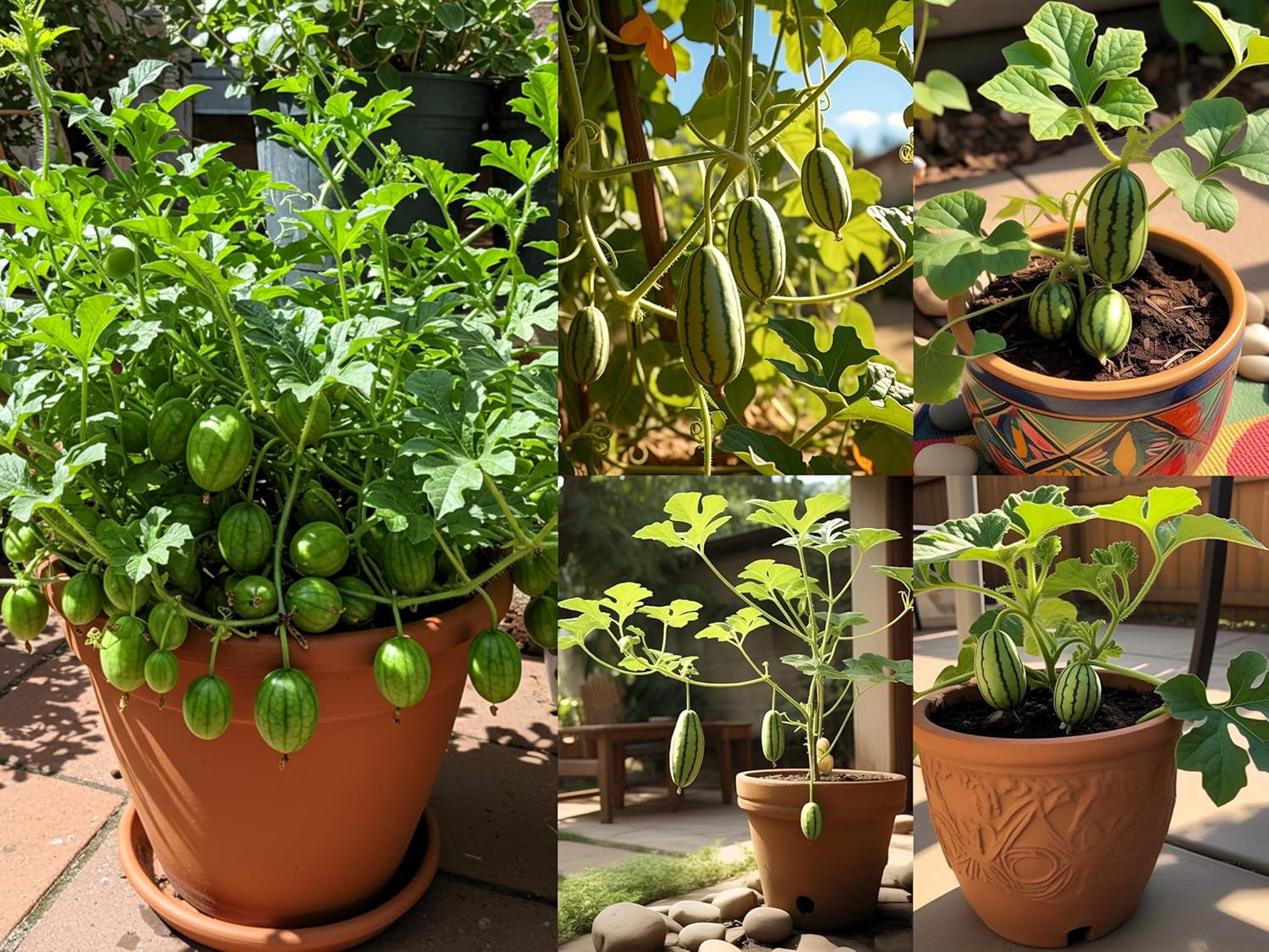 BlimBurn Cucamelon Mini Watermelon Organic Seeds - 50 Seeds, Easy Grow, Unique Variety - Seeds Ville