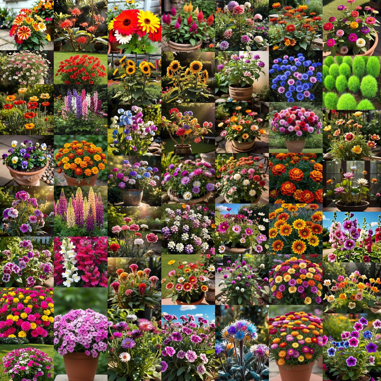 Low Maintenance Hybrid Flower Seeds Combo Pack- All Year Flower Seeds Supply (15 VARIETIES) - Seeds Ville