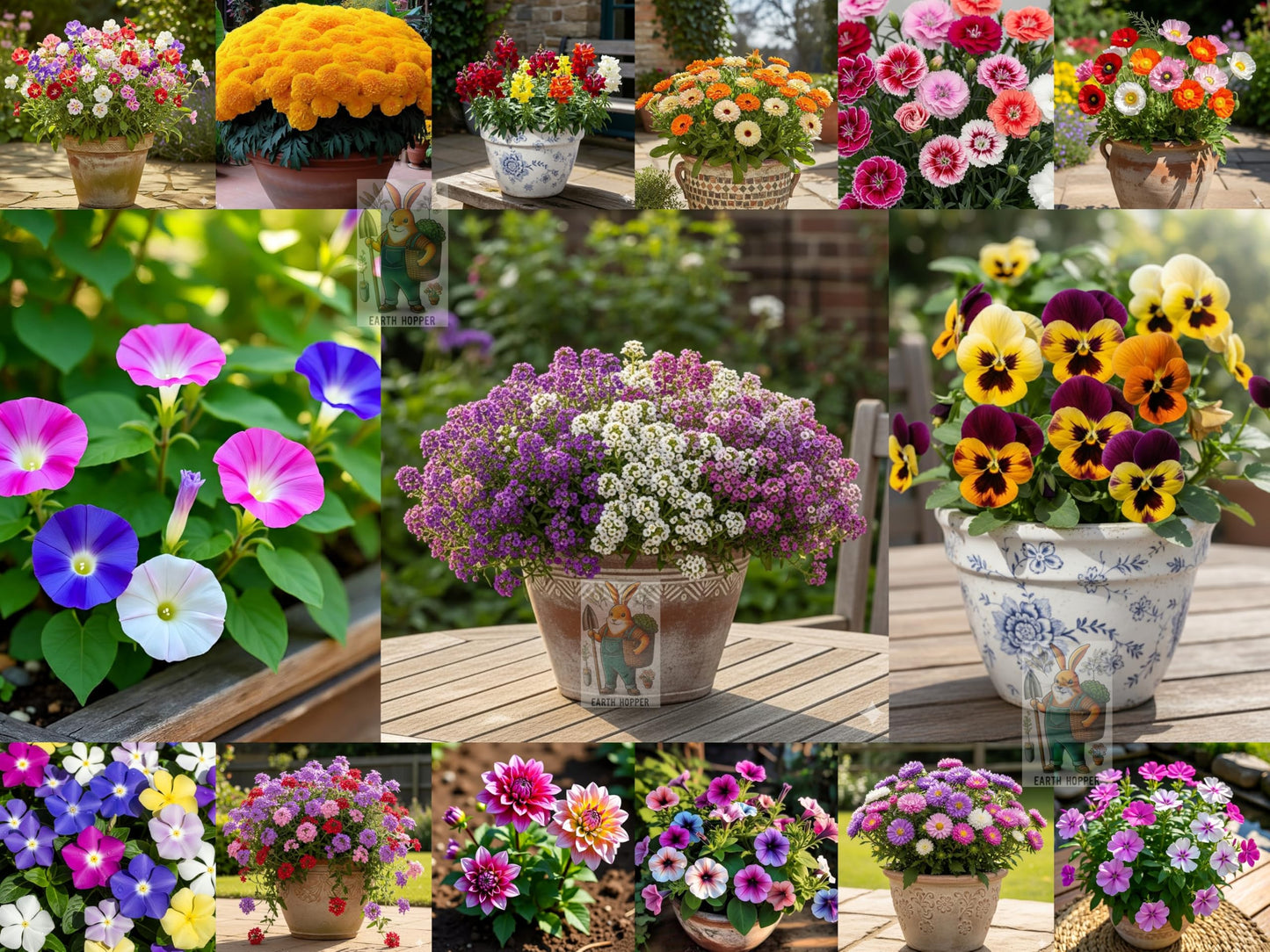 Low Maintenance Hybrid Flower Seeds Combo Pack- All Year Flower Seeds Supply (15 VARIETIES) - Seeds Ville