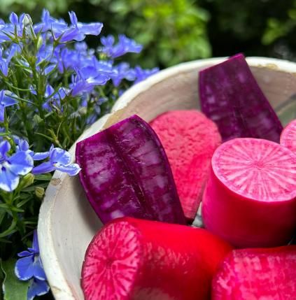 Premium Pineapple Fruit Radish Seeds: Sweet, Juicy, Purple-Skinned Root Vegetable
