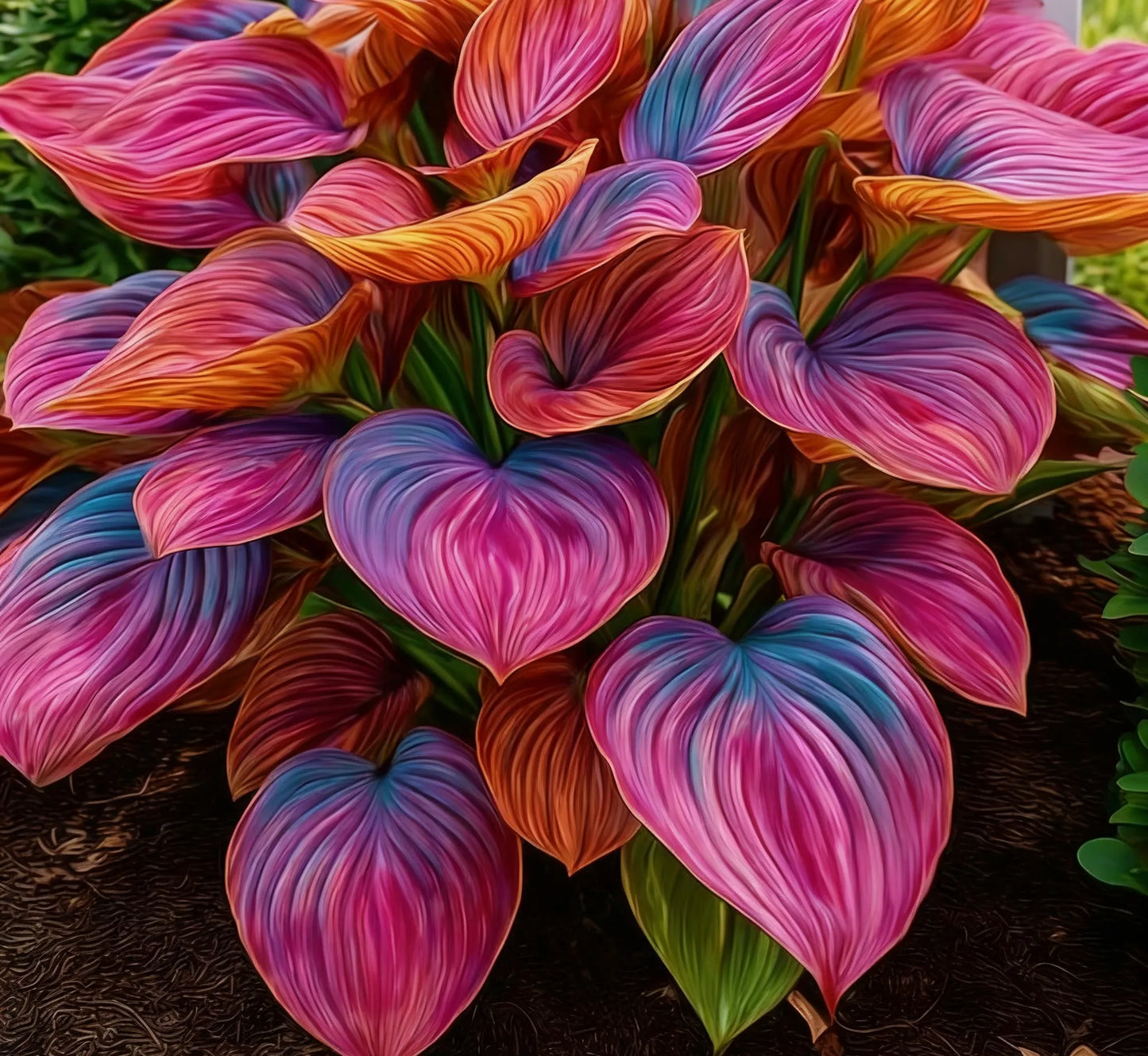 Rare Multicolor Hosta Seeds with Organic Potmix: Vibrant, Easy-Grow, Shade-Loving Perennials