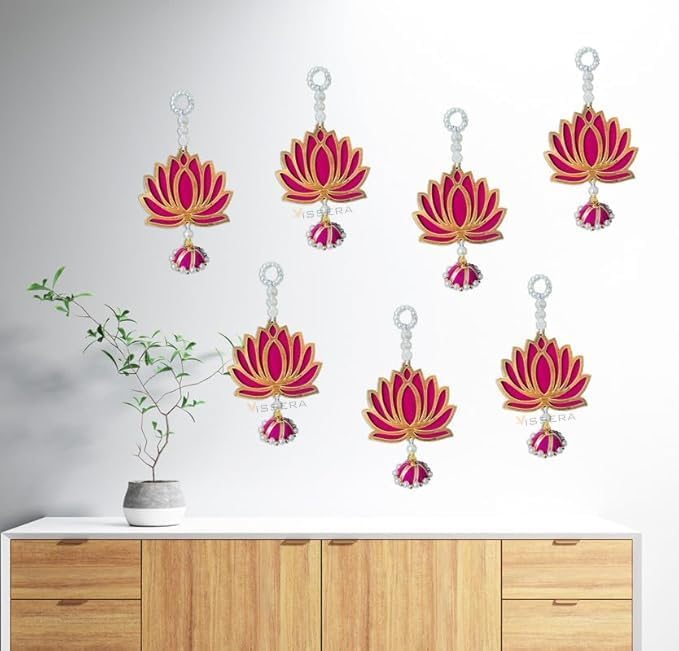 Wall Hanging Lotus for Home Decoration- Hand Crafted (4) - Seeds Ville