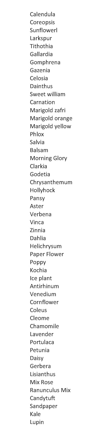 3000+ SEEDS- 51 Variety Exotic Hybrid Flower Seeds Combo Pack- All Year Flower Seeds. - Seeds Ville