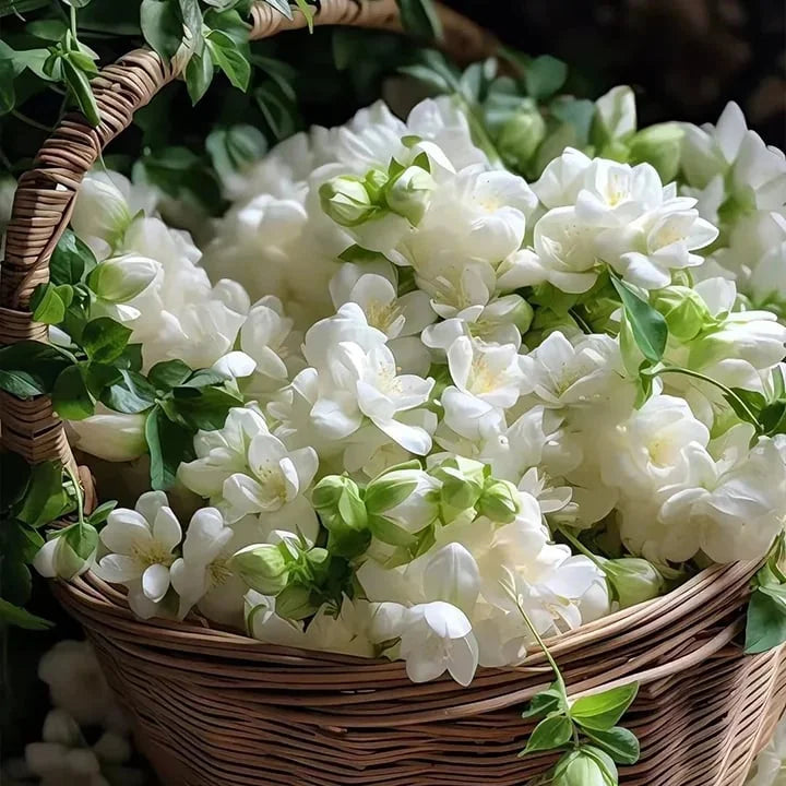 Premium Fragrant Hanging Jasmine Flower Seeds – Easy Grow Cascading Blooms for Home Decor