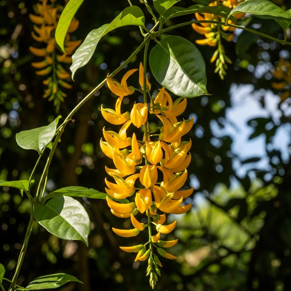 BlimBurn 50+ SEEDS- Climbing Jade Vine Flower Seeds For Home Garden, Balcony & Wall Covering | Low Maintenance & Fast Growing (GOLDEN SUNSHINE) - Seeds Ville